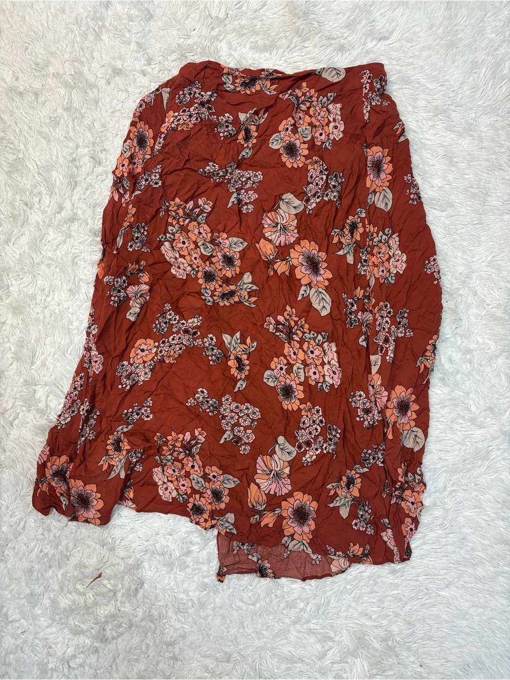 Free People Sunray Sarong Skirt in Pink Combo - Picture 4 of 4